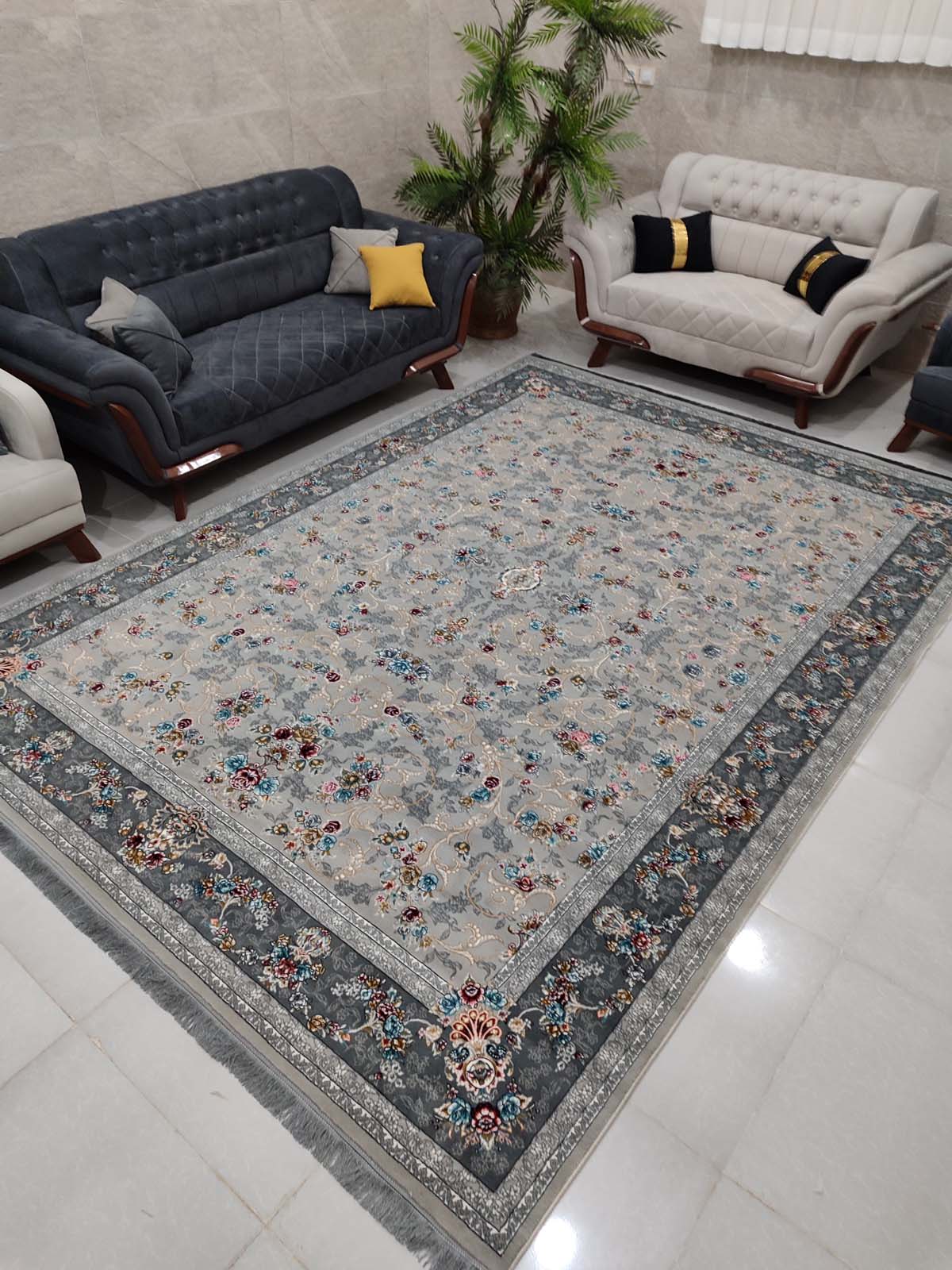 فرش ماشینی 700 شانه طرح شاهان