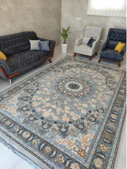 فرش ماشینی 500 شانه طرح اصفهان