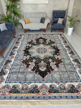 فرش ماشینی 500 شانه طرح هیوا