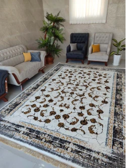 فرش ماشینی 500 شانه طرح کویر