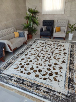 فرش ماشینی 500 شانه طرح کویر