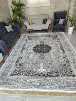 فرش ماشینی 500 شانه طرح مهوا