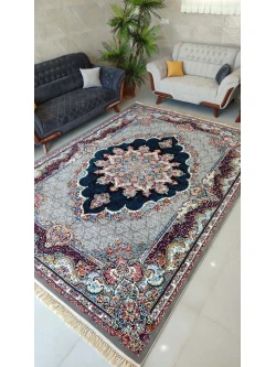 فرش ماشینی 500 شانه طرح نیلا