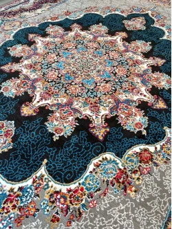 فرش ماشینی 500 شانه طرح نیلا