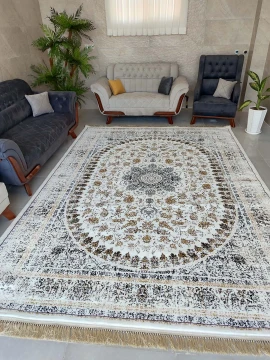 فرش ماشینی 500 شانه طرح پریا