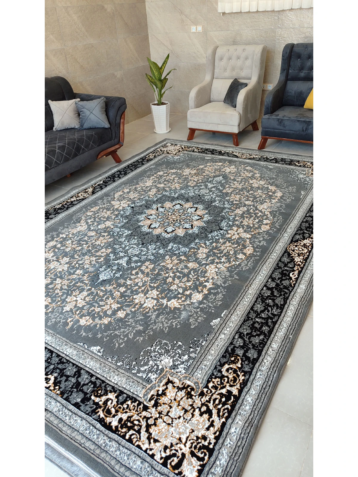 فرش ماشینی 500 شانه طرح تندیس