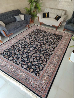 فرش ماشینی 700 شانه طرح افشان دریا