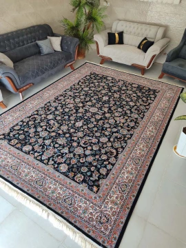 فرش ماشینی 700 شانه طرح افشان دریا