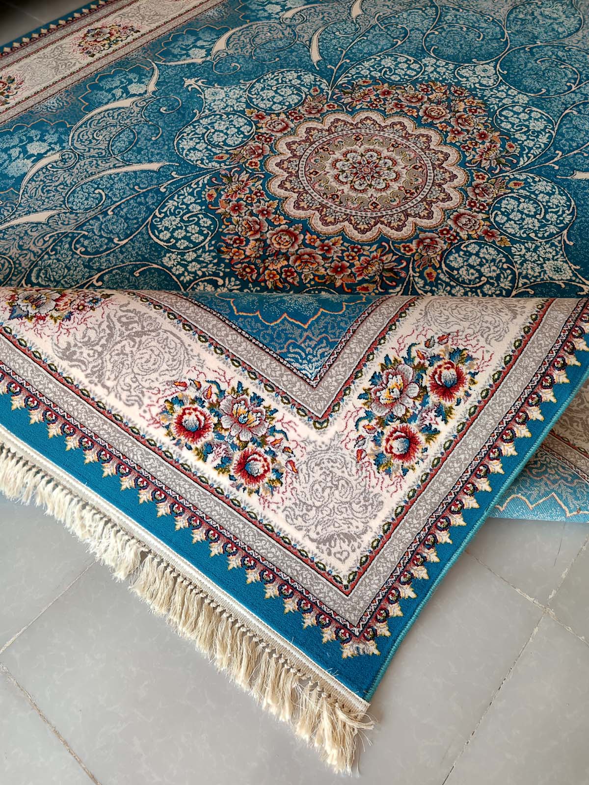 فرش ماشینی 700 شانه طرح چکاوک