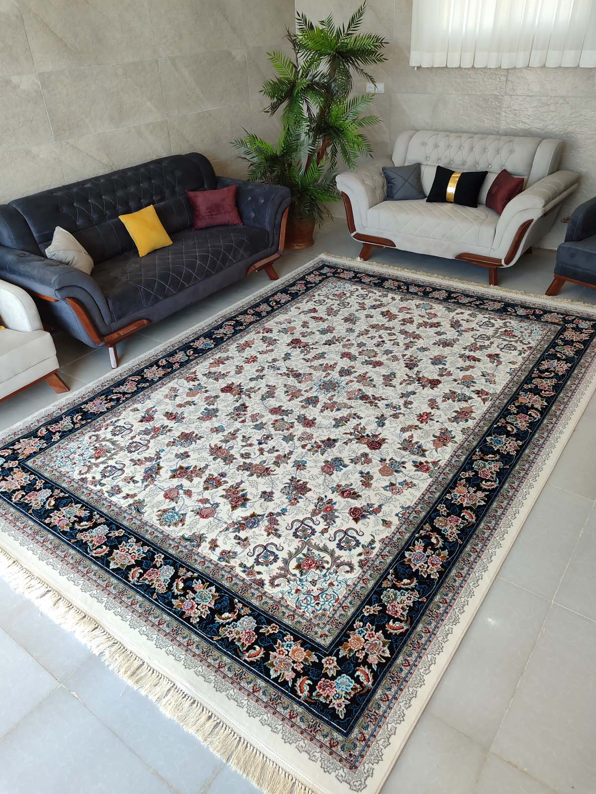 فرش ماشینی 700 شانه طرح گیلدا