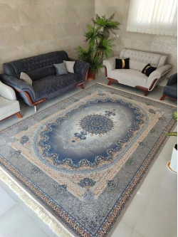 فرش ماشینی 700 شانه طرح کارن