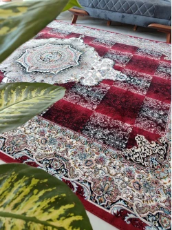 فرش ماشینی 700 شانه طرح نیلوفر