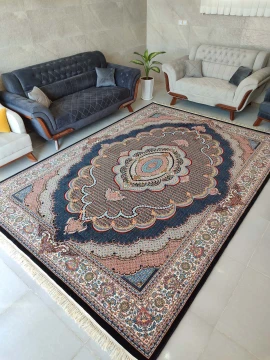 فرش ماشینی 700 شانه طرح ریز ماهی